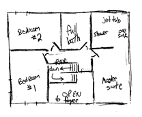 Curt's Sketch #1 Second Floor